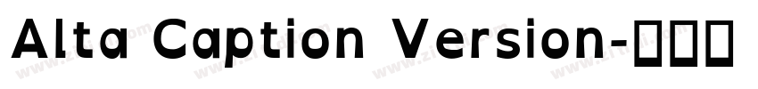 Alta Caption Version字体转换